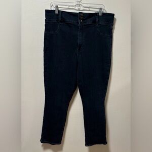 AMERICAN EAGLE Women's Next Level Stretch Dark Denim Jegging Size 20 Short